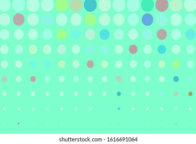 Light Blue, Red vector background with bubbles. Blurred decorative design in abstract style with bubbles. Design for poster, banner of websites.