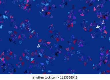 Light Blue, Red vector background with abstract shapes. Simple colorful illustration with abstract gradient shapes. Elegant design for wallpapers.