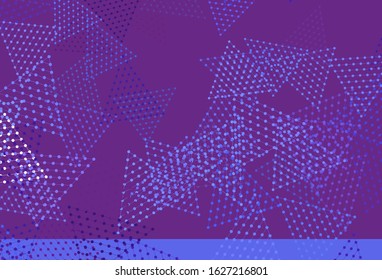 Light Blue, Red vector background with triangles, circles. Abstract gradient illustration with circles, triangles. Template for wallpapers.