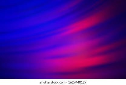 Light Blue, Red vector background with bent lines. Glitter abstract illustration with wry lines. Elegant pattern for a brand book.