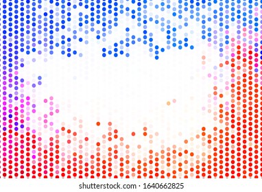 Light Blue, Red vector background with spots. Blurred bubbles on abstract background with colorful gradient. Pattern for ads, leaflets.
