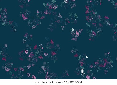 Light Blue, Red vector background with abstract shapes. Colorful chaotic forms with gradient in modern style. Simple design for your web site.