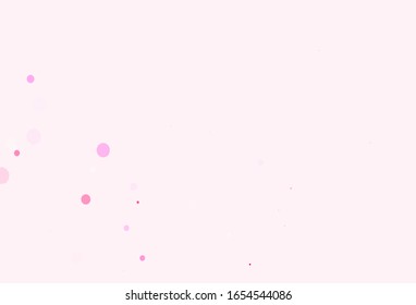 Light Blue, Red vector background with bubbles. Beautiful colored illustration with blurred circles in nature style. Pattern for futuristic ad, booklets.