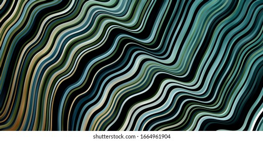 Light Blue, Red vector background with curved lines. Bright sample with colorful bent lines, shapes. Pattern for business booklets, leaflets