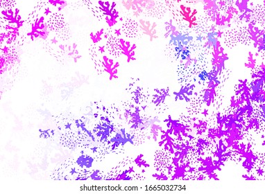 Light Blue, Red vector background with abstract shapes. Decorative design in abstract style with random forms. Simple design for your web site.