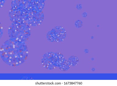 Light Blue, Red vector background with spots. Beautiful colored illustration with blurred circles in nature style. Design for your business advert.