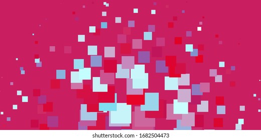 Azul claro, fondo vectorial rojo en estilo poligonal. Diseño moderno con rectángulos de estilo abstracto. Plantilla moderna para la página de inicio.