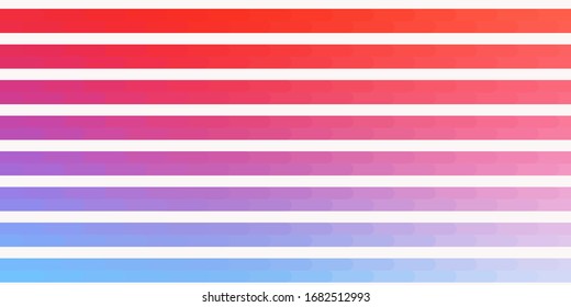 Light Blue, Red vector background with lines. Gradient illustration with straight lines in abstract style. Smart design for your promotions.