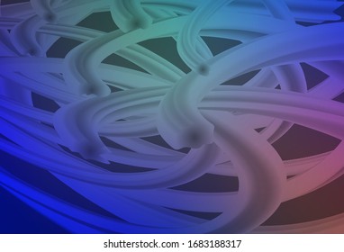 Light Blue, Red vector background with curved lines. An elegant bright illustration with gradient. Abstract style for your business design.