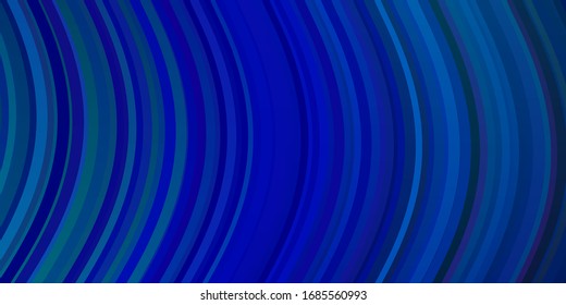 Light Blue, Red vector background with curves. Bright sample with colorful bent lines, shapes. Pattern for busines booklets, leaflets