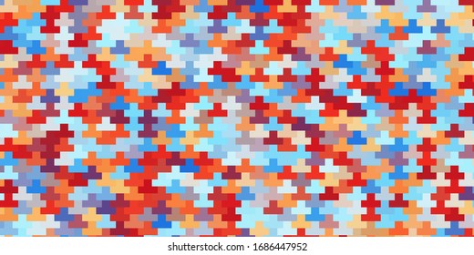 Light Blue, Red vector background with rectangles. Abstract gradient illustration with colorful rectangles. Pattern for commercials, ads.