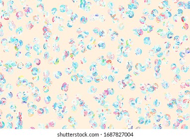 Light Blue, Red vector background with bubbles. Modern abstract illustration with colorful water drops. Pattern for beautiful websites.