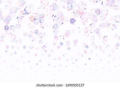 Light Blue, Red vector background with wry lines. Glitter abstract illustration with wry lines. Abstract design for your web site.