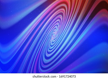 Light Blue, Red vector background with astronomical stars. Shining illustration with sky stars on abstract template. Best design for your ad, poster, banner.