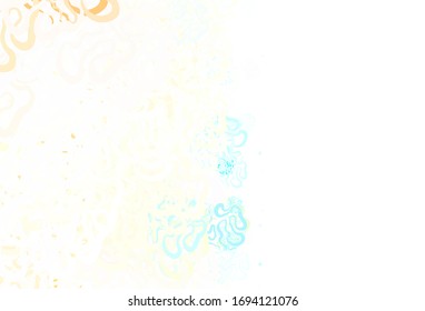 Light Blue, Red vector background with curved lines. A shining illustration, which consists of curved lines. New composition for your brand book.