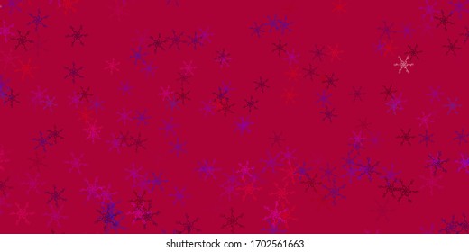 Light Blue, Red vector background with bows. Colorful illustration, which consists of curves. Pattern for ads, commercials.