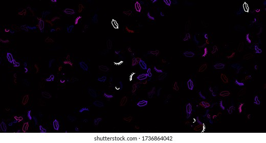 Light Blue, Red vector background with woman symbols. Abstract illustration with a depiction of women's power. Design for International Women’s Day.