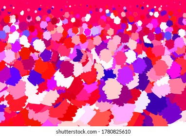 Light Blue, Red vector background with abstract shapes. Illustration with colorful gradient shapes in abstract style. Simple design for your web site.