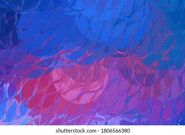 Light Blue, Red vector background with abstract shapes. Modern abstract illustration with colorful random forms. Modern design for your business card.