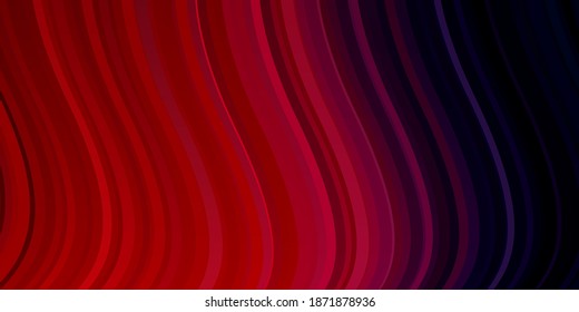 Light Blue, Red vector background with curves. Abstract gradient illustration with wry lines. Pattern for ads, commercials.