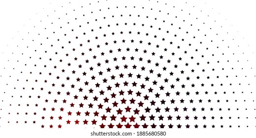 Light Blue, Red vector background with colorful stars. Blur decorative design in simple style with stars. Design for your business promotion.