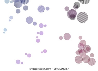 Light Blue, Red vector background with bubbles. Illustration with set of shining colorful abstract circles. Design for your business advert.