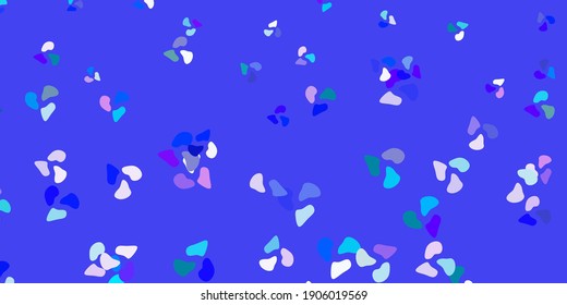 Light blue, red vector background with random forms. Colorful illustration with simple gradient shapes. Background for cell phones.