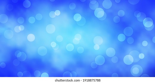 Light Blue, Red vector background with spots. Abstract decorative design in gradient style with bubbles. Design for your commercials.