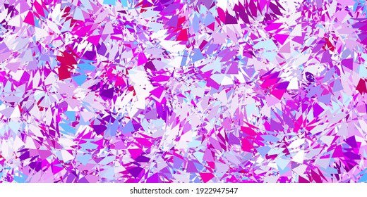 hellblauer, roter Vektorhintergrund mit polygonalen Formen. Wunderschöne abstrakte Illustration mit dreieckigen Formen, Formen. Vorlage für Werbespots.