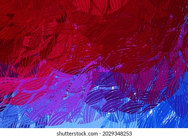 Light Blue, Red vector background with abstract shapes. Modern abstract illustration with colorful random forms. Modern design for your business card.