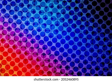 Light Blue, Red vector background with bubbles. Glitter abstract illustration with blurred drops of rain. Pattern for beautiful websites.