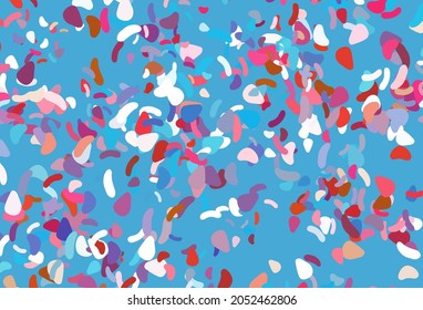 Light blue, red vector background with abstract forms. Modern abstract illustration with colorful random forms. Modern design for your business card.