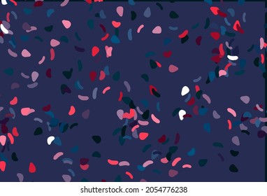 Light Blue, Red vector background with abstract forms. Illustration with colorful gradient shapes in abstract style. Simple design for your web site.