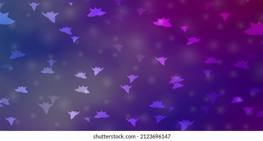 Light Blue, Red vector background with small and big stars. Colorful illustration in abstract style with gradient stars. Pattern for websites, landing pages.