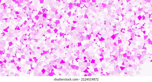 Azul claro, fondo vectorial rojo con triángulos. Ilustración abstracta moderna con triángulos coloridos. Diseñar para tus promociones.