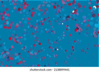 Light Blue, Red vector background with curved circles. Creative geometric illustration in marble style with gradient. A completely new marble design for your business.