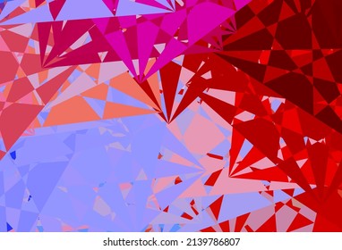 Light Blue, Red vector background with random forms. Colorful illustration with simple gradient shapes. Simple illustration for your web site.