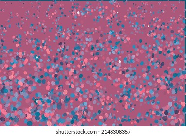 Light Blue, Red vector background with bubble shapes. A sample with blurred bubble shapes. The elegant pattern for brand book.