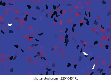 Light Blue, Red vector background with abstract forms. Colorful chaotic forms with gradient in modern style. Best smart design for your business.