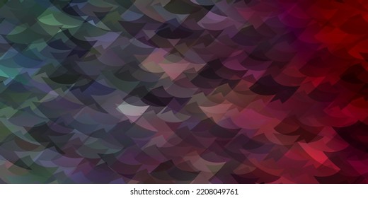 Light Blue, Red vector background with triangles. Beautiful illustration with triangles in nature style. Best design for posters, banners.