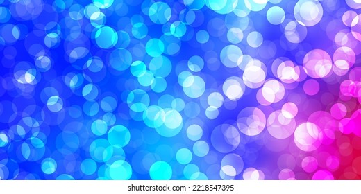 Light Blue, Red vector background with spots. Illustration with set of shining colorful abstract spheres. Pattern for wallpapers, curtains.