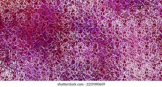 Light blue, red vector background with bent lines. Colorful abstract illustration with gradient curves. Best design for your posters, banners.