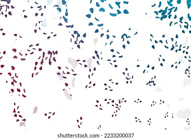 Light Blue, Red vector background with abstract forms. Modern abstract illustration with colorful random forms. Elegant design for wallpapers.
