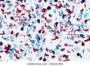 Light blue, red vector background with abstract forms. Illustration with colorful gradient shapes in abstract style. Elegant design for wallpapers.