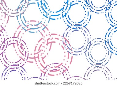 Light blue, red vector background with bubbles. Modern abstract illustration with colorful water drops. Template for your brand book.