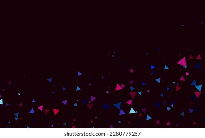 Light Blue, Red vector background with triangles. Abstract gradient illustration with triangles. Smart design for your business advert.