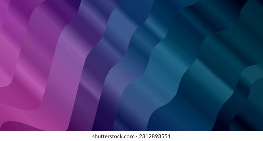 Light Blue, Red vector background with bows. Abstract gradient illustration with wry lines. Template for cellphones.