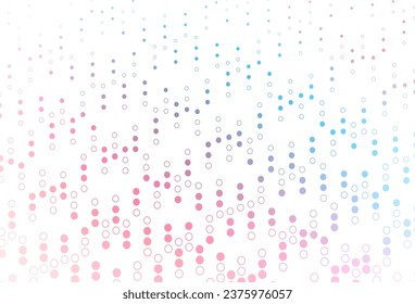 Light Blue, Red vector background with bubbles. Modern abstract illustration with colorful water drops. Design for business adverts.