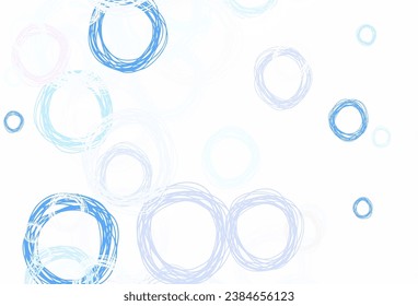 Light Blue, Red vector background with bubbles. Illustration with set of shining colorful abstract circles. Design for poster, banner of websites.