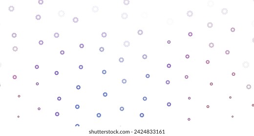 Light blue, red vector background with spots. Modern abstract illustration with colorful circle shapes. Design for your commercials.